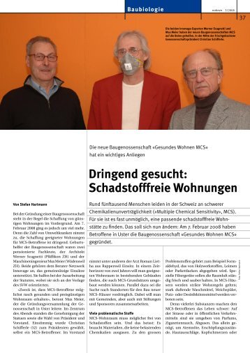 Dringend gesucht: Schadstofffreie Wohnungen