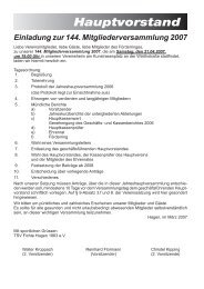 Einladung zur 144. Mitgliederversammlung 2007 - TSV Fichte ...