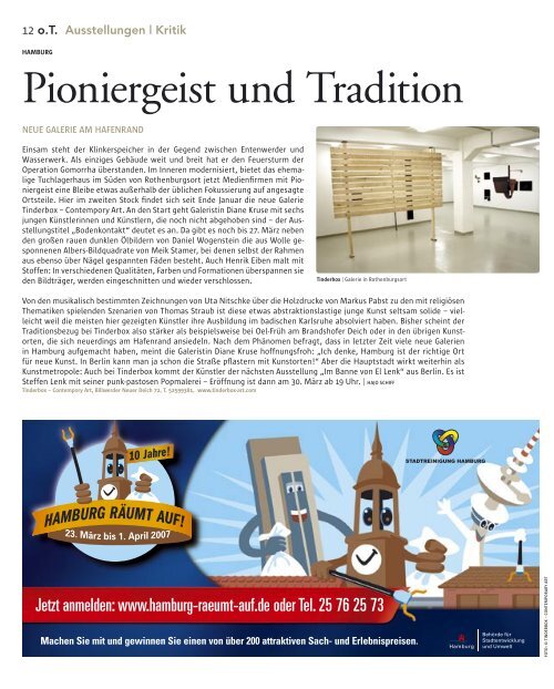 Info Hotline - Das Magazin für Kunst, Architektur und Design