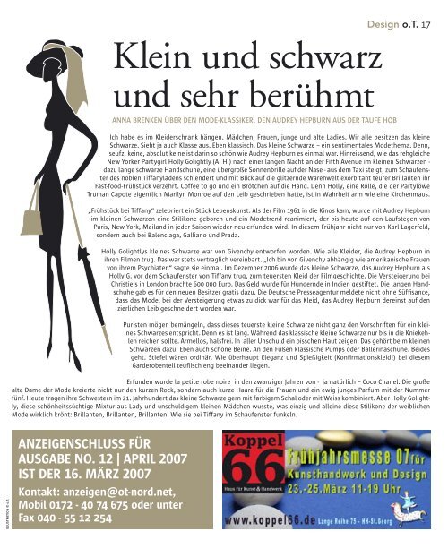 Info Hotline - Das Magazin für Kunst, Architektur und Design