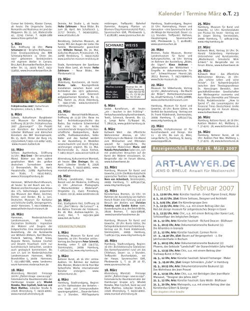 Info Hotline - Das Magazin für Kunst, Architektur und Design