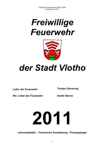 2011 - Feuerwehr Vlotho - Hauptfenster