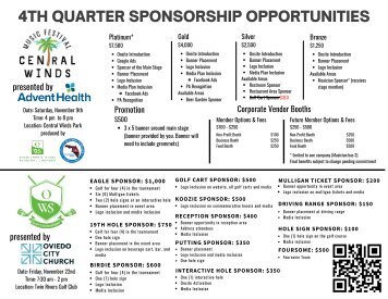 4th quarter Sponsorship Deck