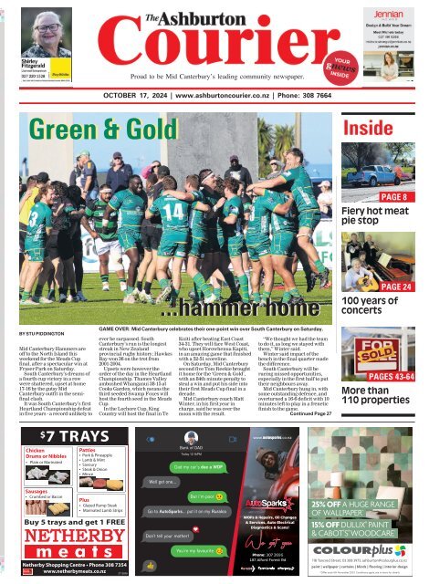 Ashburton Courier: October 17, 2024