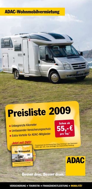 ADAC-Wohnmobilvermietung - Camping Bungalows Adler