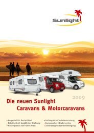 Die neuen Sunlight Caravans & Motorcaravans 2009