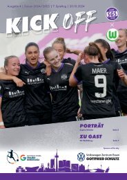 Kick Off (4) SGS Essen gegen VfL Wolfsburg