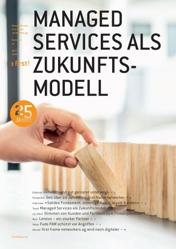 first!51 - der Newsletter der first frame networkers ag