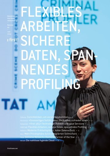 first!43 - der Newsletter der first frame networkers ag