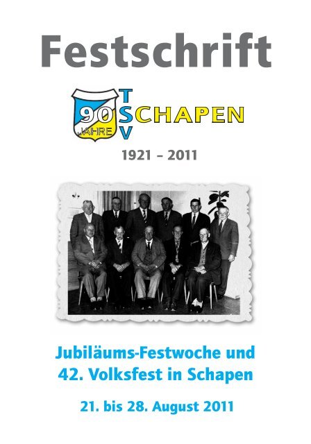 festschrift 2011 (9mb) - TSV 1921 Schapen e.V.