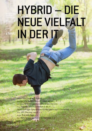 first!34 - der Newsletter der first frame networkers ag