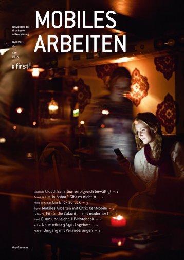 first!30 - der Newsletter der first frame networkers ag