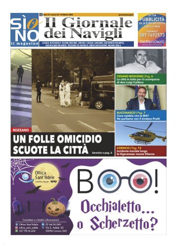 Giornale dei Navigli n. 36 - 18 ottobre 2024
