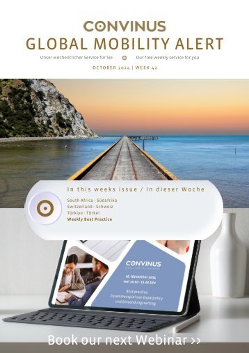 CONVINUS Global Mobility Alert - Week 42.2024