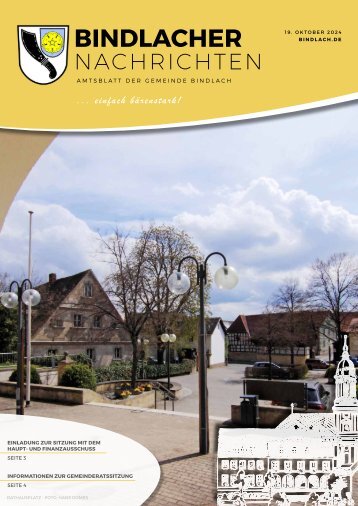 Bindlacher Nachrichten - Ausgabe 19.10.2024