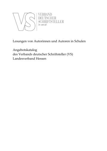 Download - Verband deutscher Schriftsteller - Landesverband Hessen