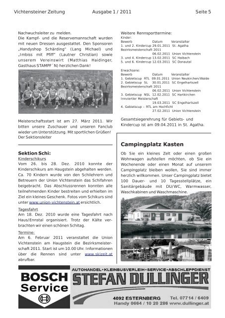 5 Jahre Vichtensteiner Zeitung - Gemeinde Vichtenstein