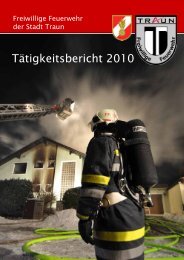 Tätigkeitsbericht 2010 - Freiwillige Feuerwehr der Stadt Traun