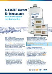 INFORS HT & Allvater Wasser für Inkubatoren steril, 0,1µm Filtriert 1-20µS/cm