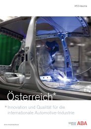 Automobilindustrie - ABA - Invest in Austria