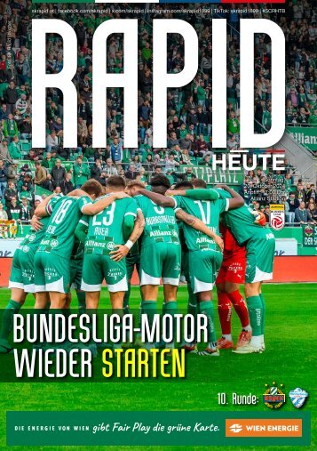 Rapid HEUTE: SK Rapid vs. TSV Hartberg
