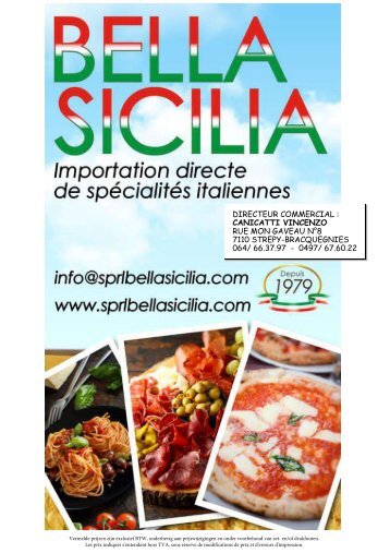 Online catalogus Bella Sicilia 