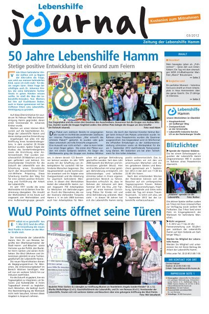 50 Jahre Lebenshilfe Hamm - Lebenshilfe NRW