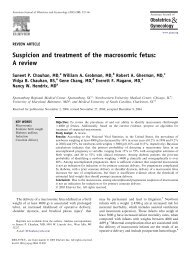 Suspicion and treatment of the macrosomic fetus: A review