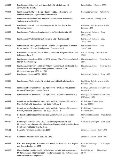 Bezirksgruppe Mittelrhein Westdeutsche ... - WGfF - Koblenz