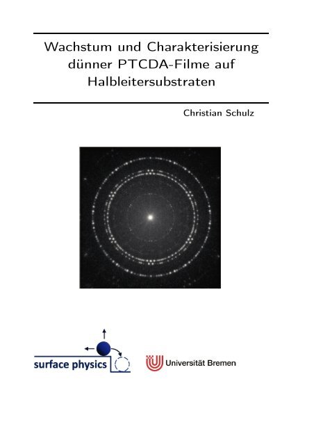 Wachstum und Charakterisierung dünner PTCDA-Filme auf ...