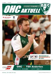 OHC Aktuell: Oranienburger HC - TSV Anderten 