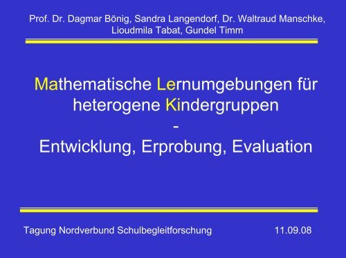 Mathematische Lernumgebungen für heterogene Kindergruppen ...