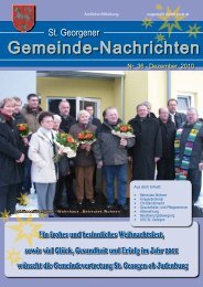 Gemeindezeitung Nr. 36 - Dezember 2010 - Gemeinde St. Georgen ...