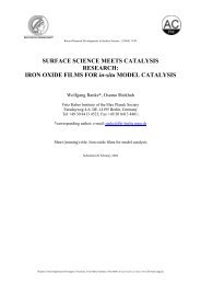 IRON OXIDE FILMS FOR in-situ MODEL CATALYSIS - PubMan
