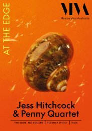Jess Hitchcock & Penny Quartet | The Edge | 29 October 2024