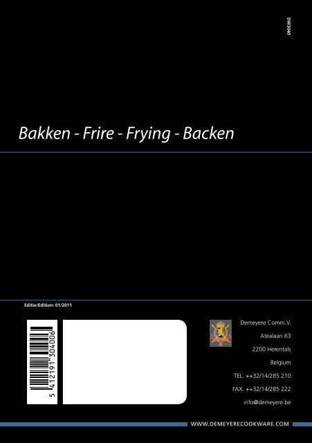 Bakken - Frire - Frying - Backen - Demeyere