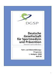 deutsche gesellschaft für sportmedizin und prävention