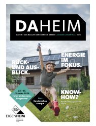 DAHEIM. Die Zeitung der Eigenheim Messe Langenthal, Ausgabe 2024. 