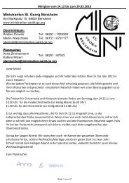 Miniplan vom 19.12.11 - Messdiener St. Georg