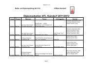 Diplomarbeiten HTL Kaindorf 2011/2012