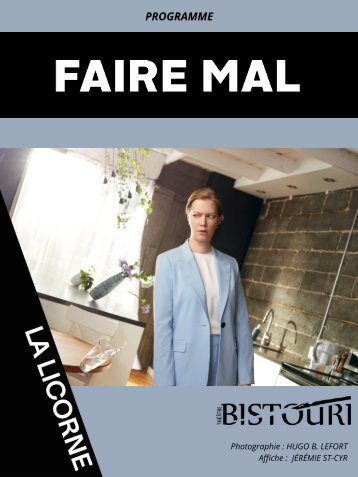 Faire mal - Programme de soirée