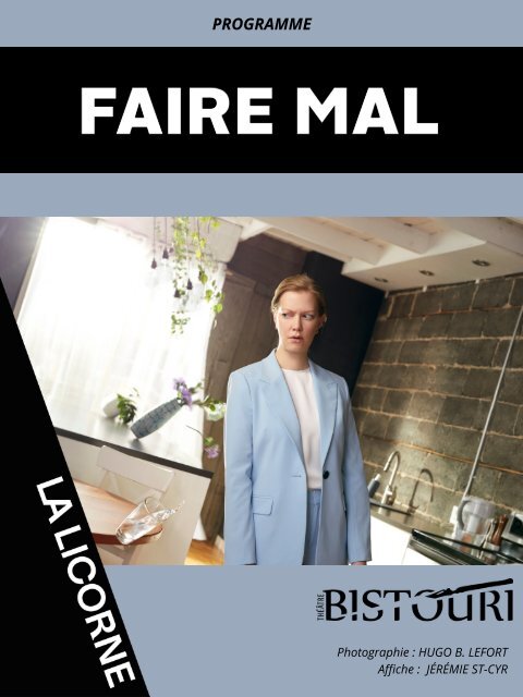 Faire mal - Programme de soirée