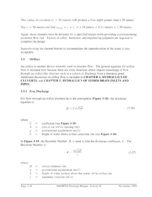 Hydraulics, Sedimentation and Erosion - New Mexico Department of ...