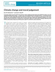 Climate change and moral judgement - Culture and Morality Lab