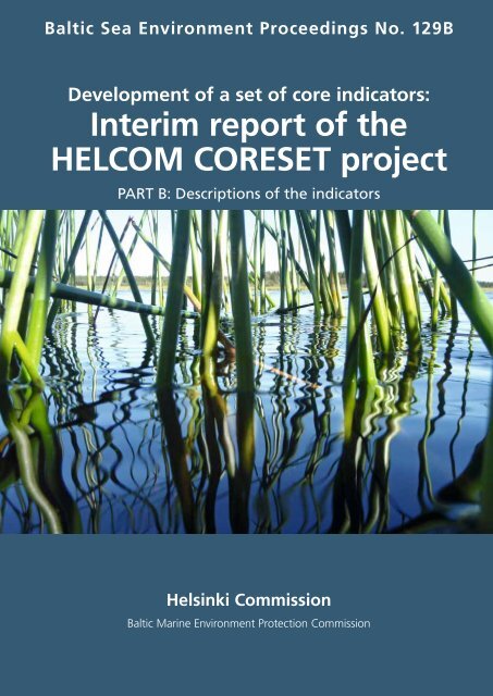 Interim report of the HELCOM CORESET project