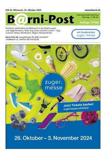 Barni-Post, KW 43, 23. Oktober 2024