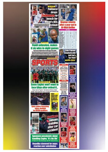 COMPLETE SPORTS - TUESDAY, OCT 22, 2024