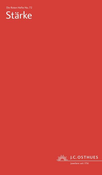 Juwelier J.C. Osthues – Rotes Heft Nr. 72 – Stärke