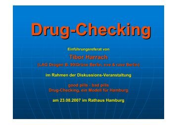 Drug-Checking in Hamburg - Dervanil