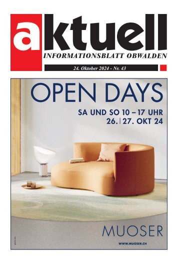 Aktuell Obwalden | KW 43 | 24. Oktober 2024